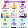 100 Million+ Kids Coloring Pages Bundle | Mega Printable Coloring Book Collection