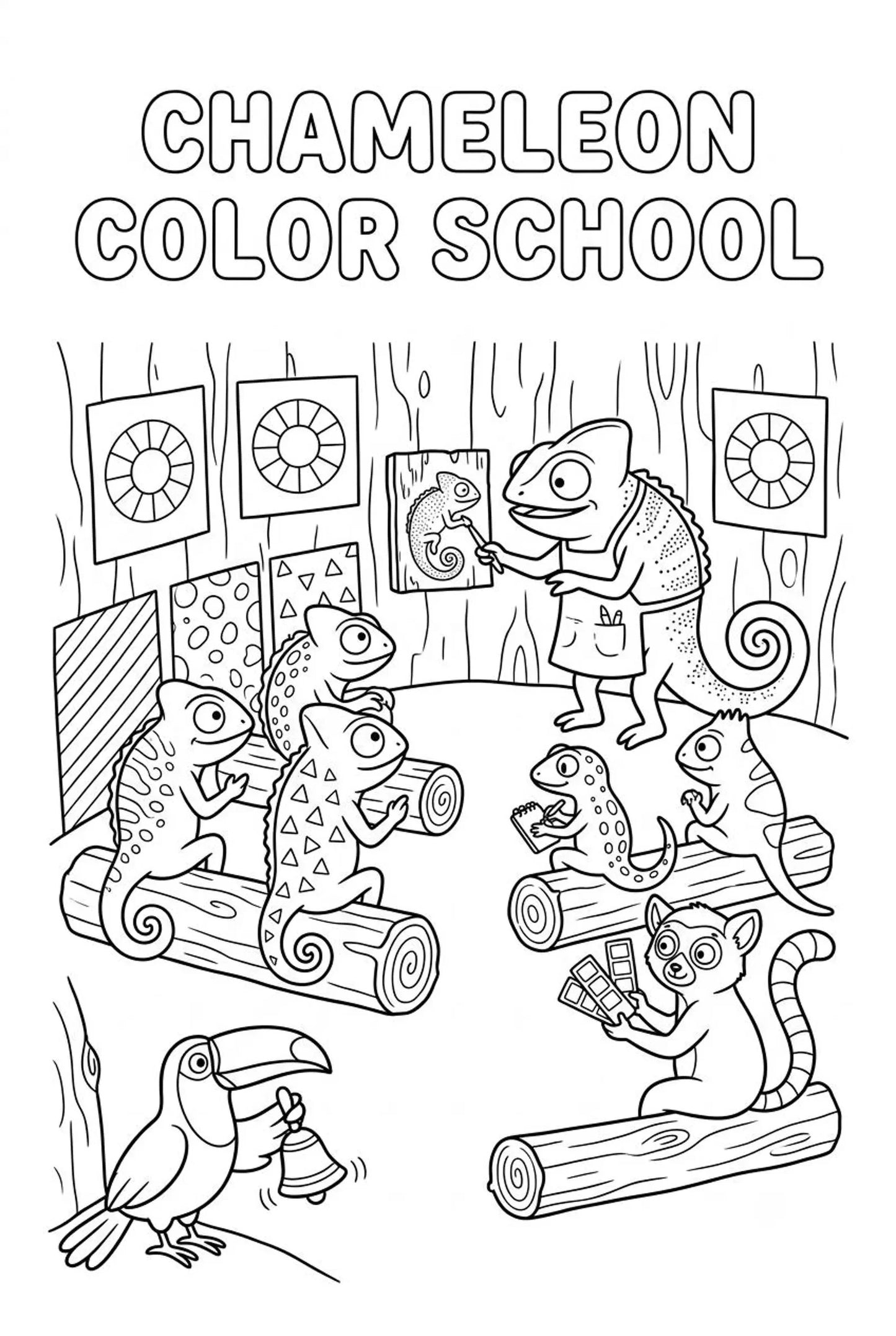 30 Jungle Animal Coloring Pages for Kids | Bugs, Birds & Wildlife Printable Activity Book PDF