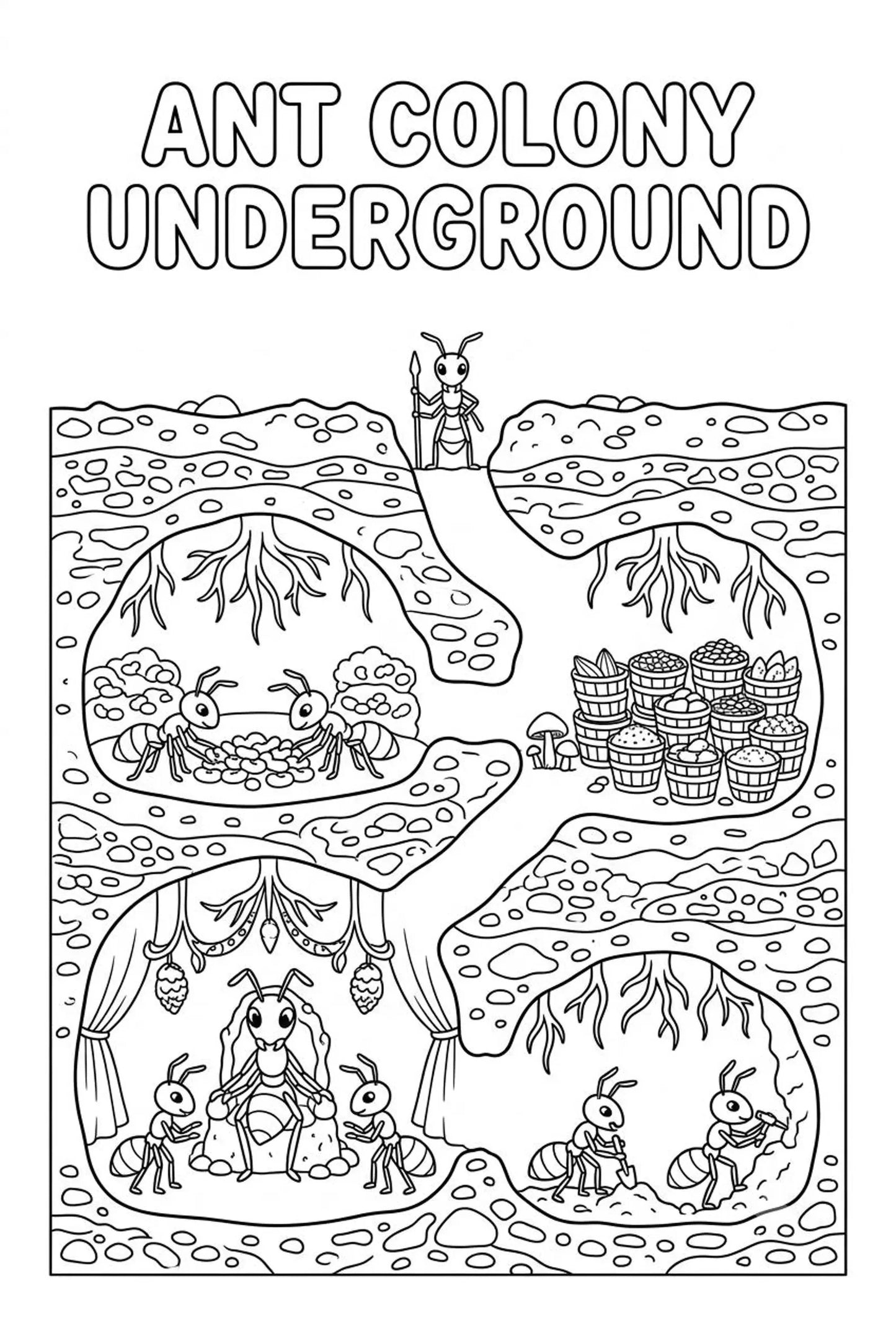 30 Jungle Animal Coloring Pages for Kids | Bugs, Birds & Wildlife Printable Activity Book PDF