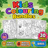 30 Jungle Animal Coloring Pages for Kids | Bugs, Birds & Wildlife Printable Activity Book PDF