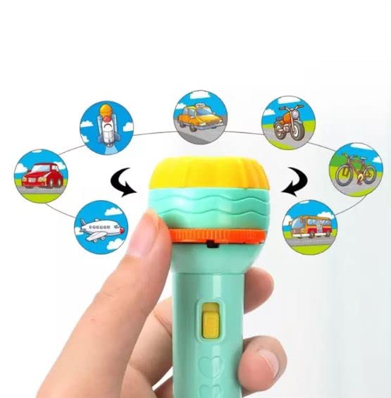 Kids Slide Projector Torch with Interchangeable Picture Slides | Premium ABS Material & Easy-to-Use Design | Versatile Flashlight for Bedtime Stories and Nighttime Fun | Perfect Sleep Companion for Children