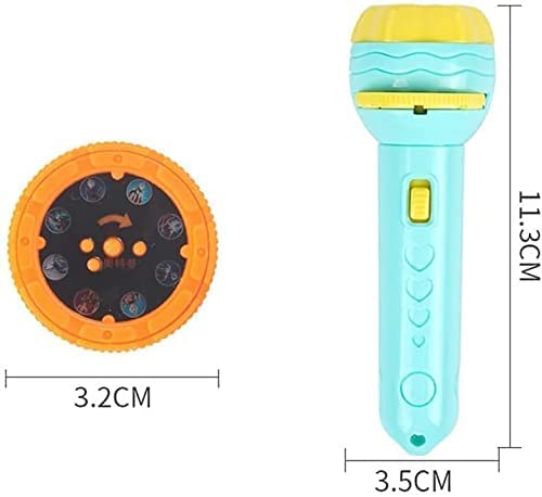 Kids Slide Projector Torch with Interchangeable Picture Slides | Premium ABS Material & Easy-to-Use Design | Versatile Flashlight for Bedtime Stories and Nighttime Fun | Perfect Sleep Companion for Children