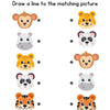 Printable Matching Worksheets – 50 Preschool & Kindergarten Match