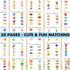 Printable Matching Worksheets – 50 Preschool & Kindergarten Match