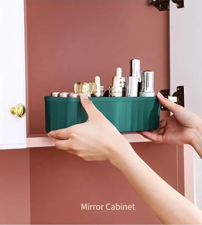 4-Piece Drawer Organizer Set, Plastic Storage Boxes for Underwear, Socks, Bras, Ties & Small Clothing, Closet and Wardrobe Drawer Dividers