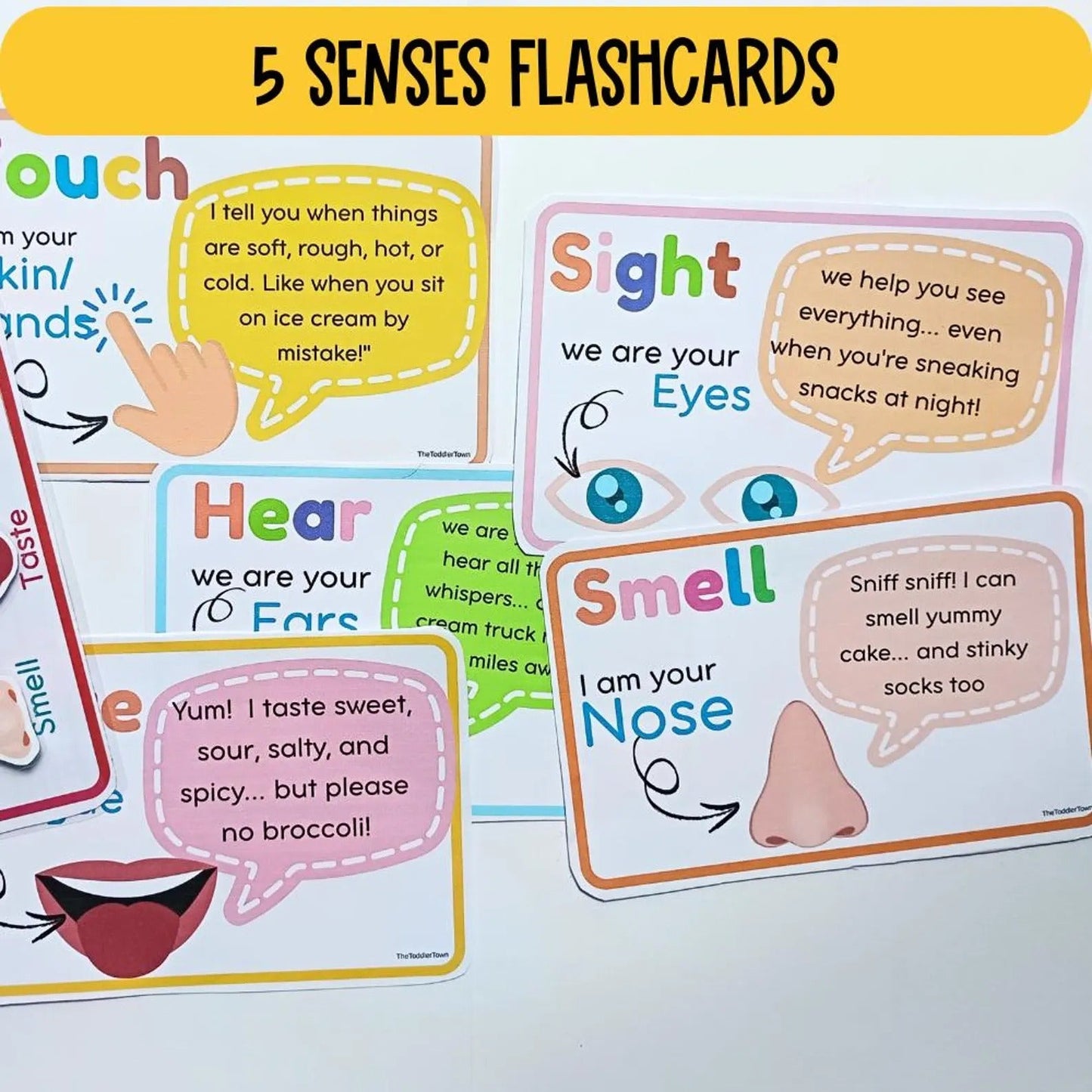 5 Senses Preschool Printable Bundle | Preschool Science Activities