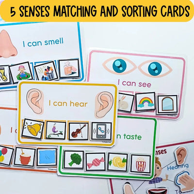 5 Senses Preschool Printable Bundle | Preschool Science Activities