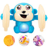 Voice-Activated Dancing Monkey Toy | Fun Spinning, Rolling & Tumbling Banana Monkey Toy with Colorful LED Lights and Exciting Sound Effects for Kids