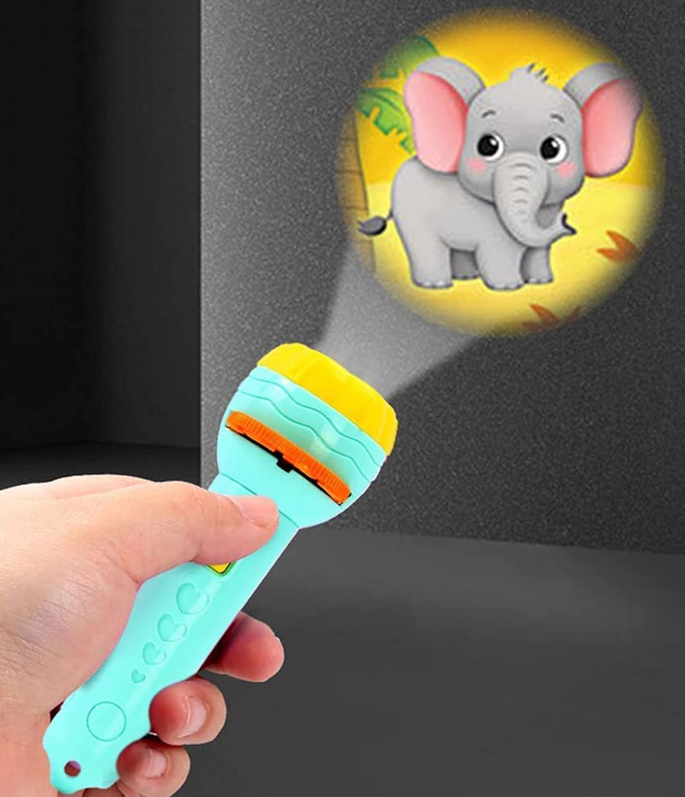 Kids Slide Projector Torch with Interchangeable Picture Slides | Premium ABS Material & Easy-to-Use Design | Versatile Flashlight for Bedtime Stories and Nighttime Fun | Perfect Sleep Companion for Children
