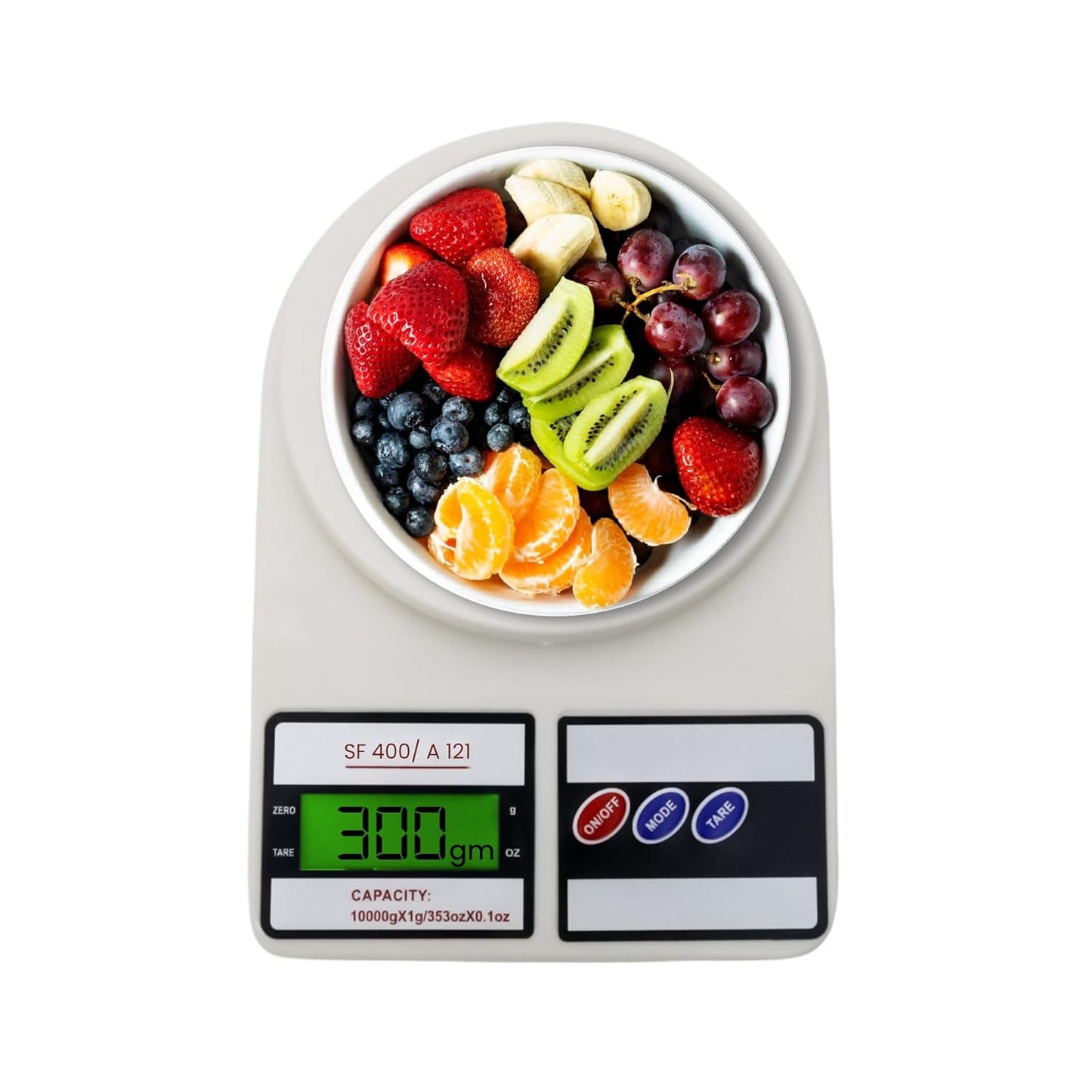 Digital Kitchen Weighing Scale, 10 kg Capacity | Electronic Food Weight Machine with LCD Display for Baking, Cooking, Meal Prep & Diet Tracking | SF-400/A121 | 6-Month Warranty | Colour May Vary