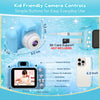 Kids Digital Camera Toy with 3.0MP Photos & 1080P Video | 2-Inch Screen, Up to 32GB Storage & USB Rechargeable | Games, Fun Filters & Time-Lapse Features | Educational Birthday Gift for Boys & Girls Ages 3–12 | Blue