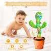 Talking & Dancing Cactus Toy for Kids | Singing, Wriggling, Voice Recording & Repeat-What-You-Say Fun Toy | Interactive Educational Baby Toy for Children, Playtime & Home Décor