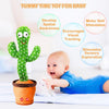 Talking & Dancing Cactus Toy for Kids | Singing, Wriggling, Voice Recording & Repeat-What-You-Say Fun Toy | Interactive Educational Baby Toy for Children, Playtime & Home Décor