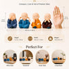 Set of 4 Baby Monk Statues for Home Decor | See No Evil, Hear No Evil, Speak No Evil & Smile Figurines | Resin Buddha Showpiece