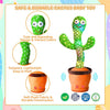 Talking & Dancing Cactus Toy for Kids | Singing, Wriggling, Voice Recording & Repeat-What-You-Say Fun Toy | Interactive Educational Baby Toy for Children, Playtime & Home Décor