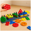EITHEO 26-Piece Geometric Angle Blocks for Kids, Montessori Sorting & Stacking Educational Toy, Colourful Shape Sorter Puzzle and Learning Activity Toy for Toddlers, Boys & Girls Ages 1–3 Years