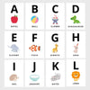 ABC Alphabet Flash Cards Printable PDF | 26 A-Z Learning Cards + 7 Cut-Out Pages for Preschool & Kindergarten