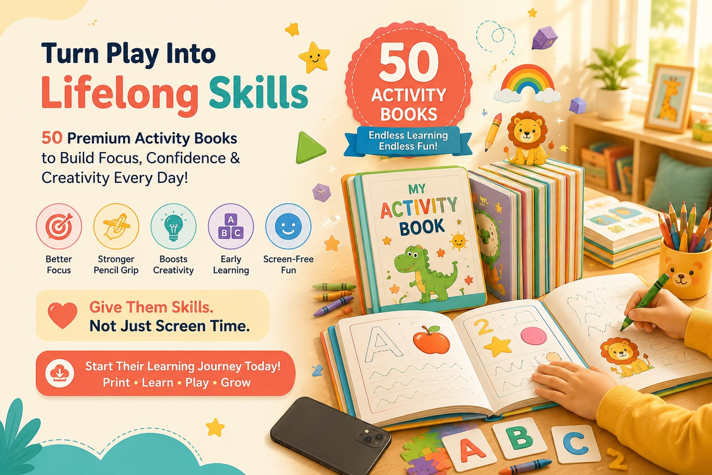 Perfect for Nursery Kids (3-5 Years)