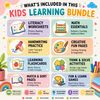 500,000+ Kids Educational Printables Bundle | Printable Worksheets, Coloring Pages, Busy Books