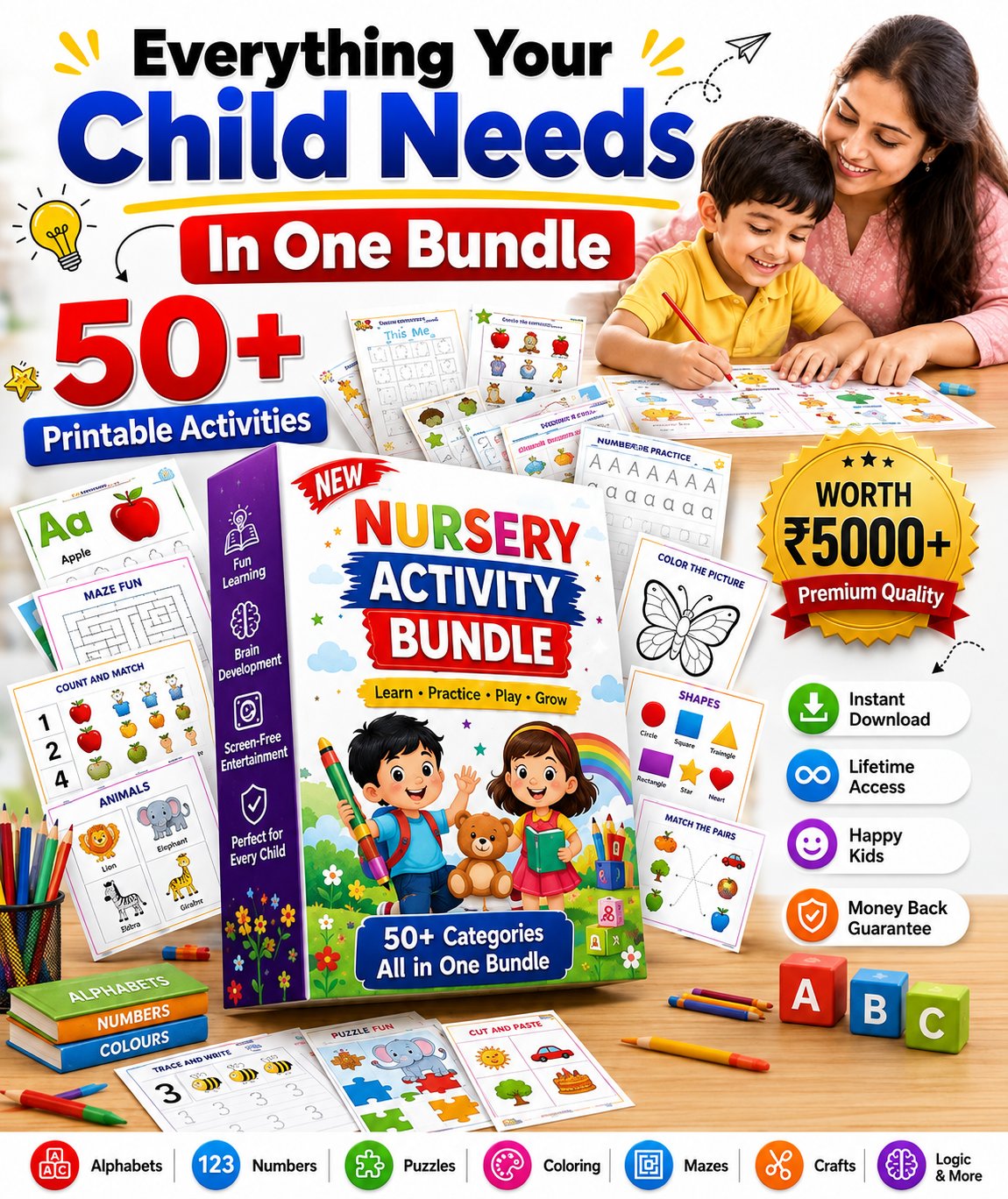 Perfect for Nursery Kids (3-5 Years)