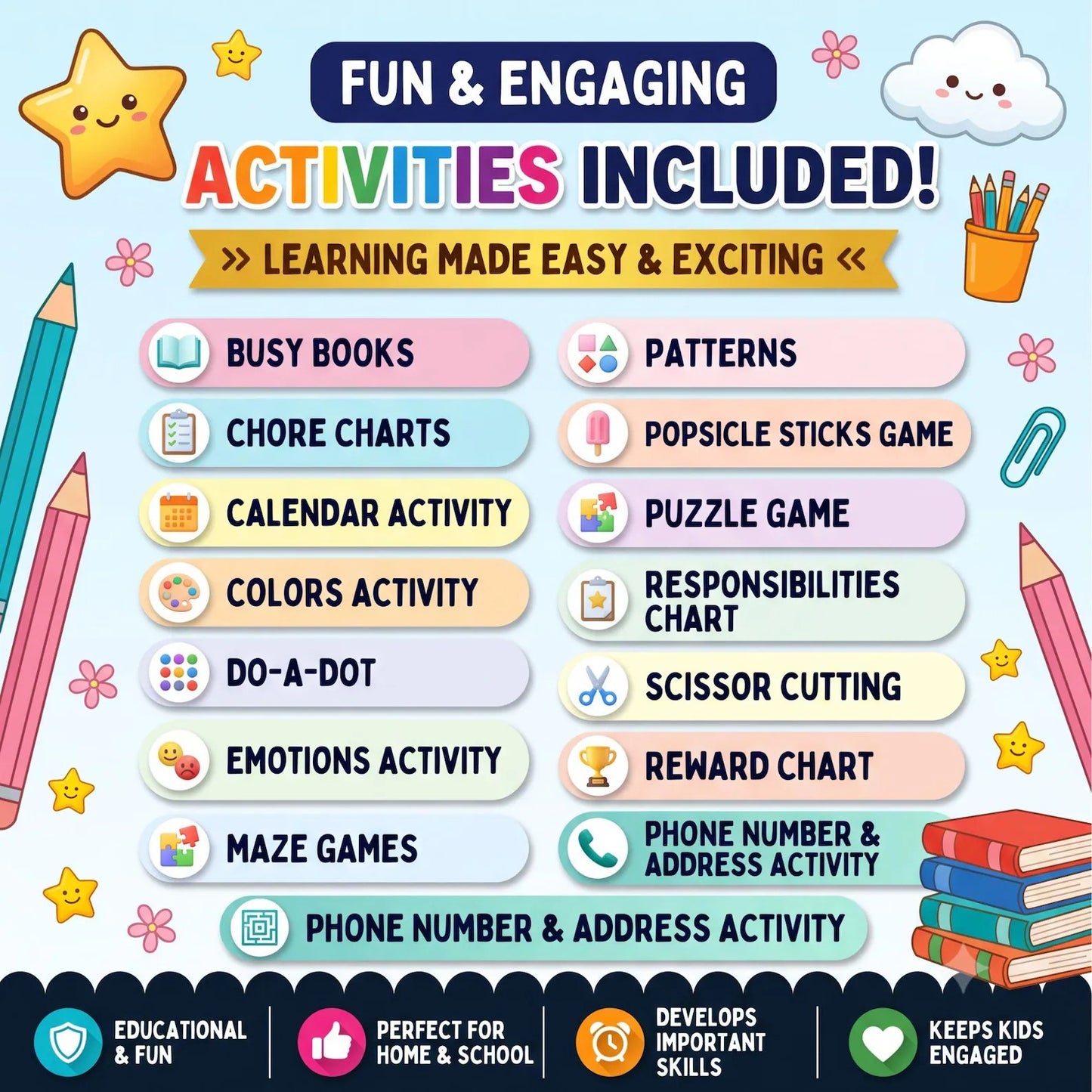 Kids Learning Bundle 500,000+ Printable Worksheets & Activities | PLR + MRR License | Homeschool, Preschool, Busy Book, Coloring Pages
