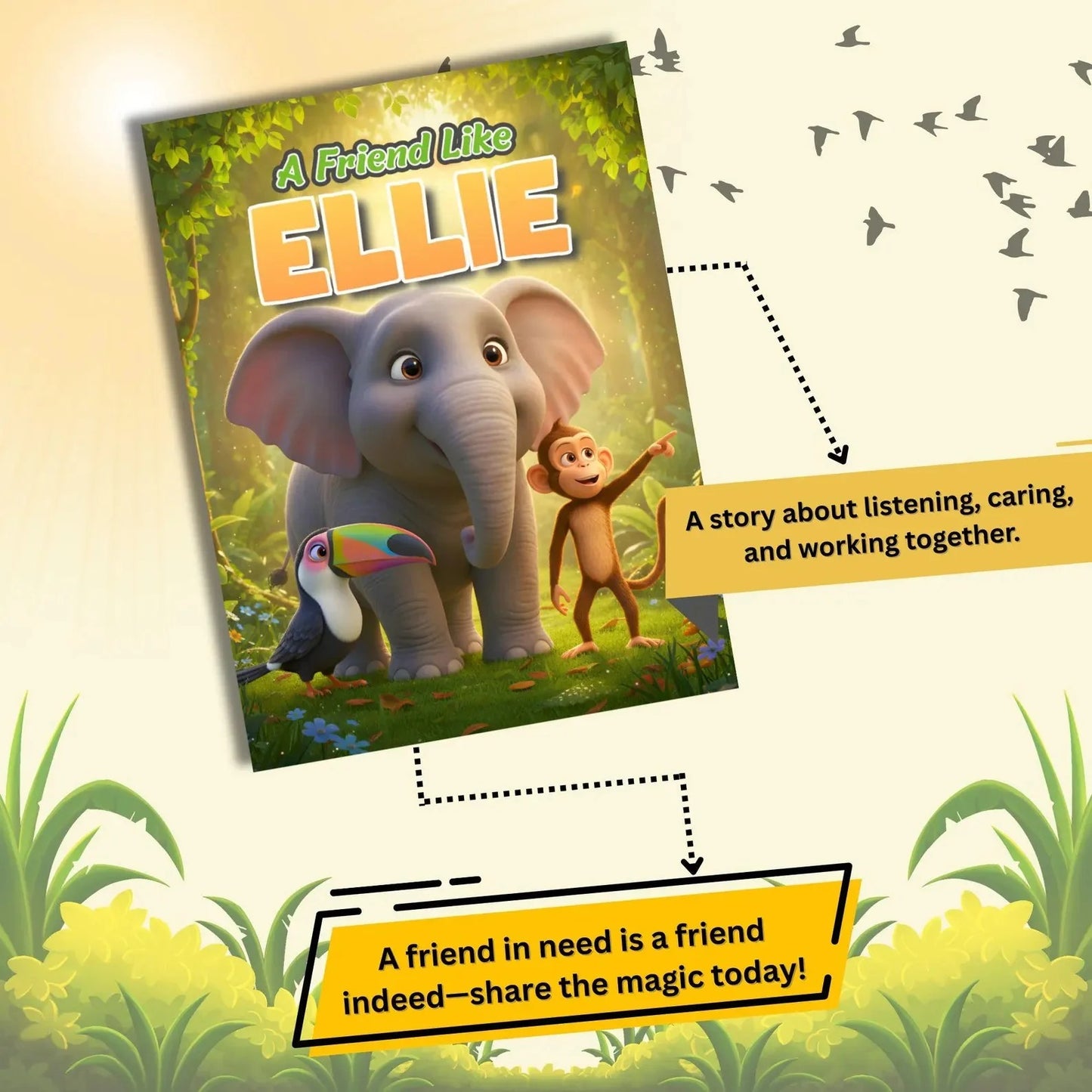 A Friend Like Ellie Kids Story Book PDF | Kindness & Friendship Adventure Digital Download Select 87 more words to run Humanizer.