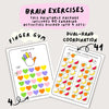 90 Brain & Finger Gym Worksheets for Kids (Printable PDF)