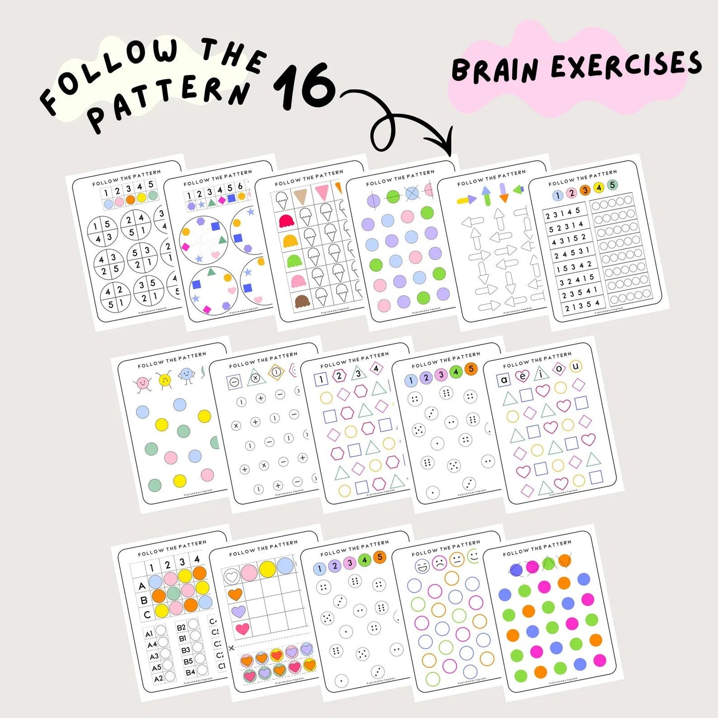 90 Brain & Finger Gym Worksheets for Kids (Printable PDF)
