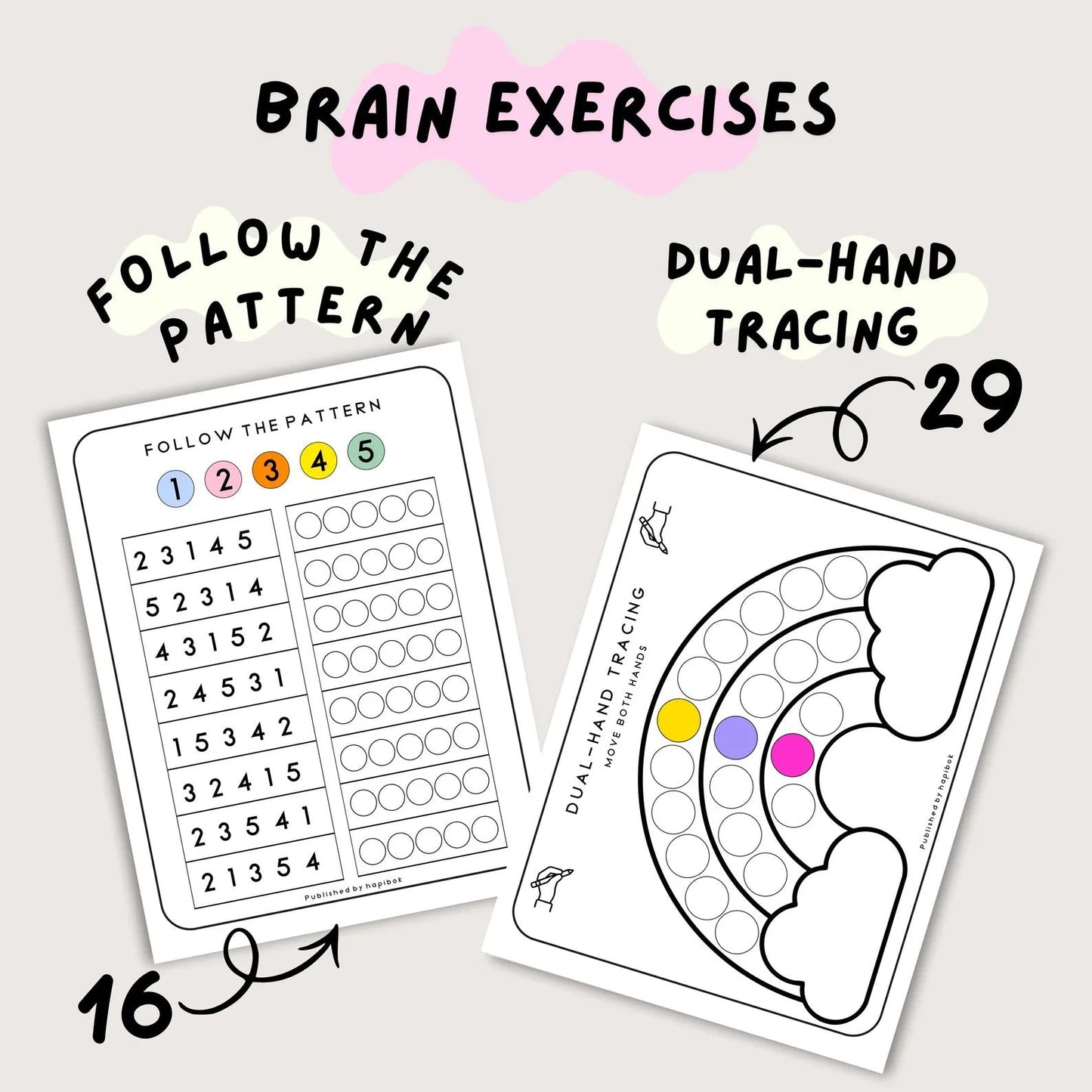 90 Brain & Finger Gym Worksheets for Kids (Printable PDF)